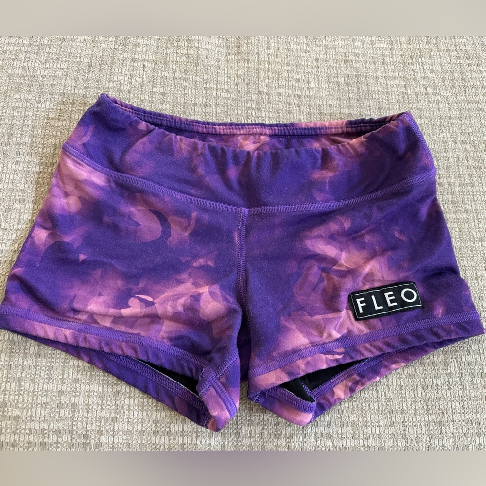 FLEO CROSSFIT PURPLE SHORT  original mid rise XS 3.25”